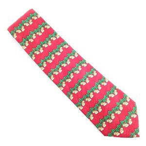 Keith Daniels Men Christmas Tie Red Green Yellow 57x4 - NWOT